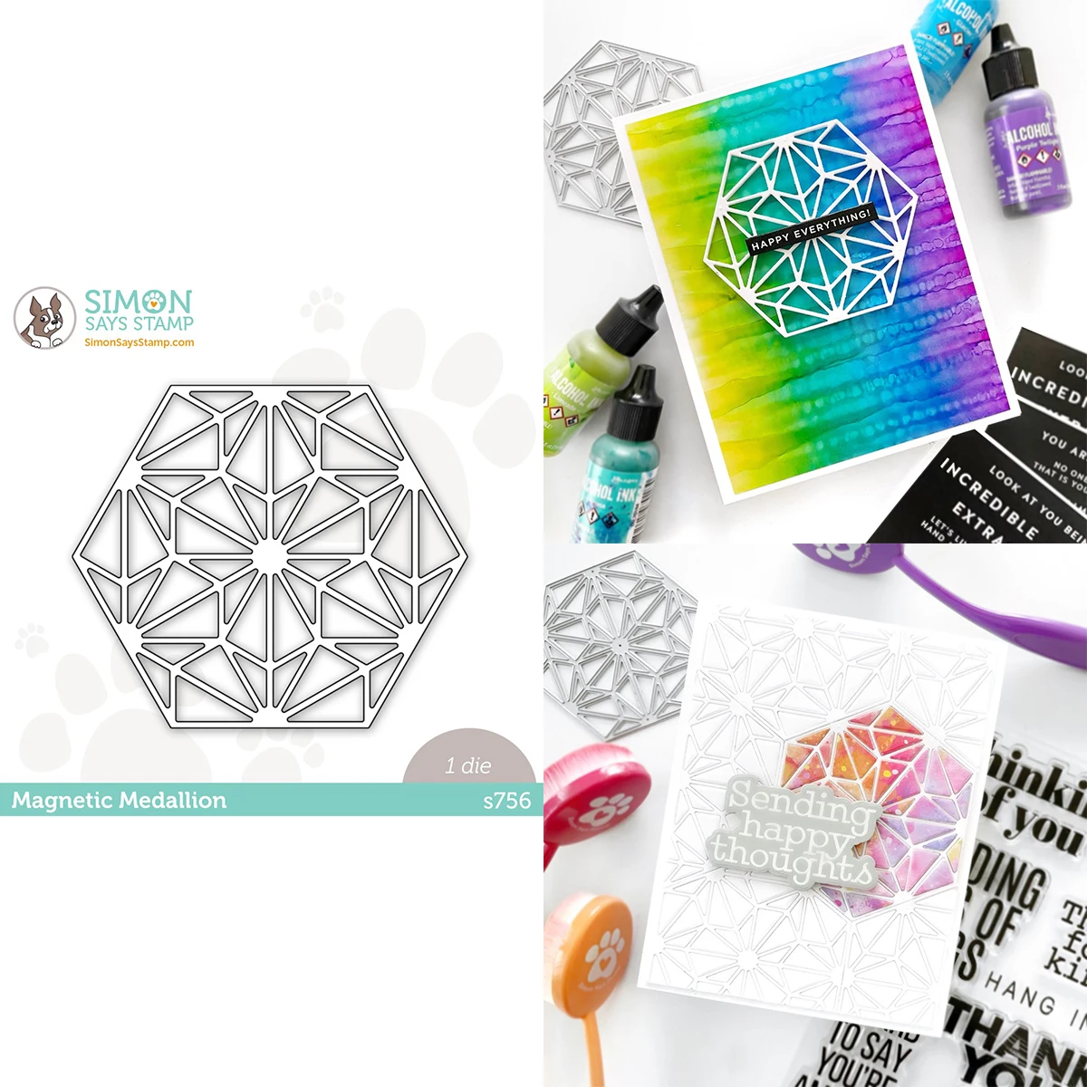 

Hexagon Metal Cutting Dies for Scrapbooking Embossing Template Stencils Photo Album Crafts DIY Paper Card Decoration Die Cut