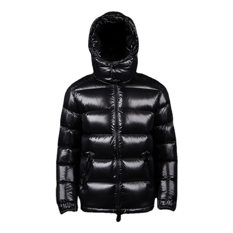 2022 New White Duck Down Men's Hoody Down Jacket Thickened Short Shiny Super Warm In Winter Puffer Jacket Casual Canada Clothing