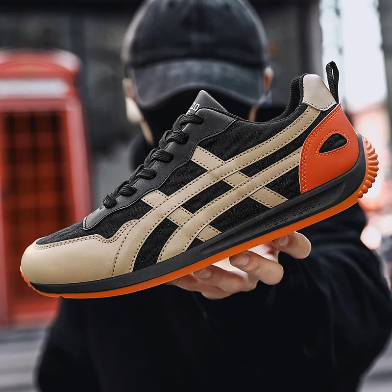 Summer Fashion Breathable Lace-up Men Casual Sports Shoes Comfortable Anti-slip Outdoor Man Casual Sneakers Men's Trend Sneakers