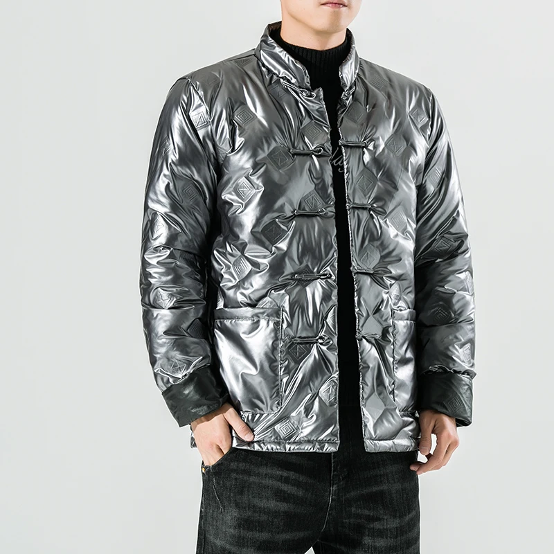 

2022 Winter Men Thick Jackets & Coats Men Casual Stand Collar Warm Windproof Parkas Male Solid Color Overcoat Outerwear M-3XL