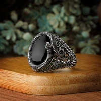 2022 new snake ring copper material opening adjustable ring tiger eye onyx stone high jewelry luxury suitable for men with gifts