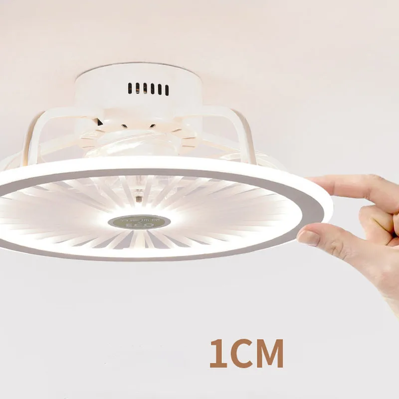 

Современный светодиодный потолочный вентилятор, лампа с дистанционным управлением, декоративный потолочный светильник для спальни, всего 50 см