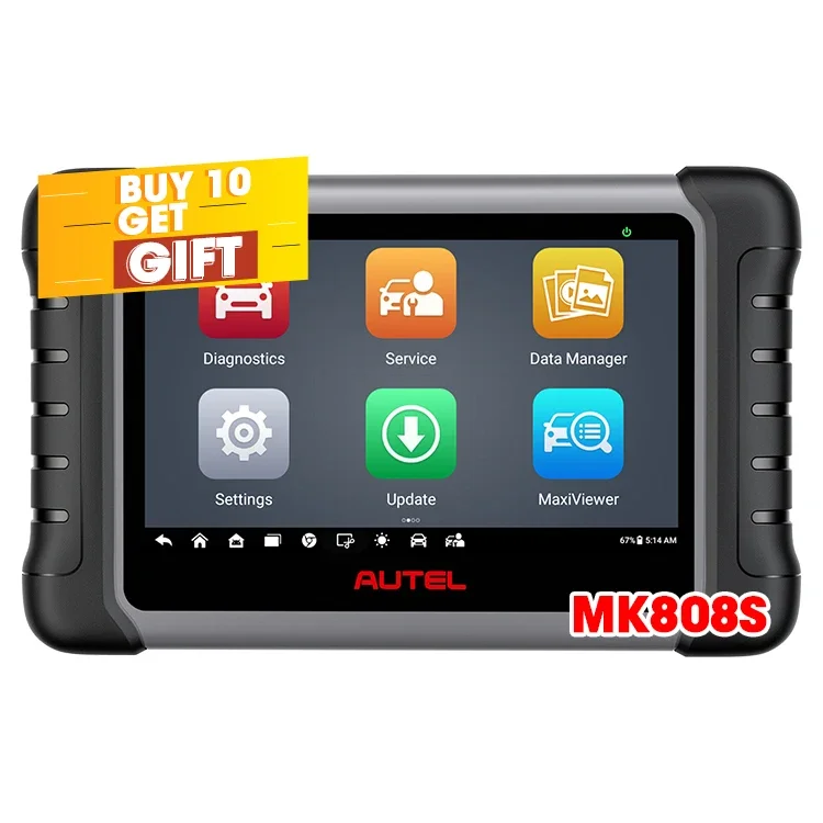 Autel MaxiCOM MK808 OBD2 Автомобильный диагностический сканер со всеми функциями системы и