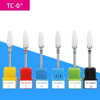 ceramic nail drill bit electric milling cutter for manicure pedicure nail drill machine accessoires nail art tool polish remove
