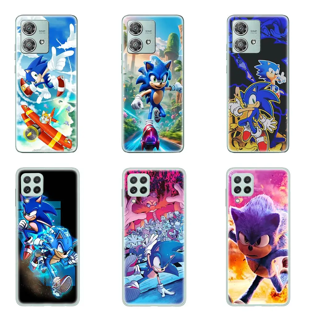 S-Sonics-Poster Hedgehog Phone Cover Casing for Motorola Moto E22 E40 E30 G200 G13 G14 G54 G84 G85 G04 G24 One Fusion Case