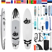 126x30x6inches Portable Surfboard Inflatable Stand Up Adult Anti-leak Valve Paddle Board Portable and Easy to Store