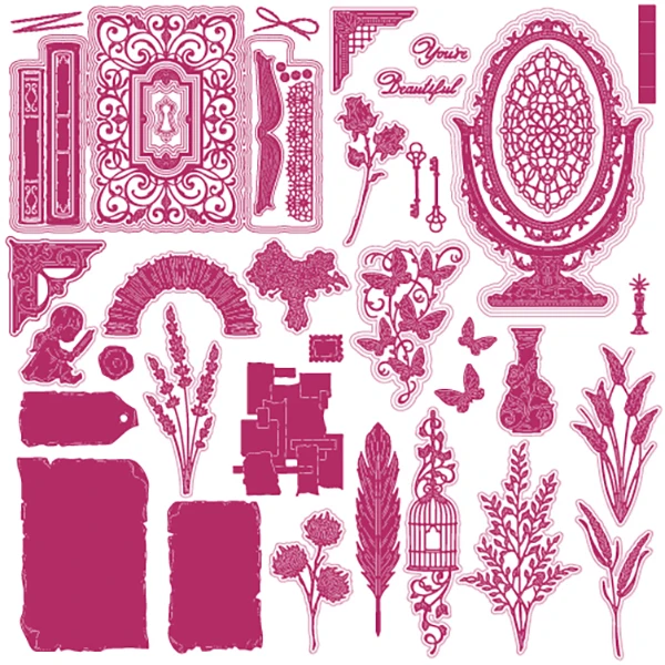 

Fond Memories Collection 2022 Arrival New Cut Die Various Card Series Scrapbook Paper Craft Knife Mould Blade Punch Die