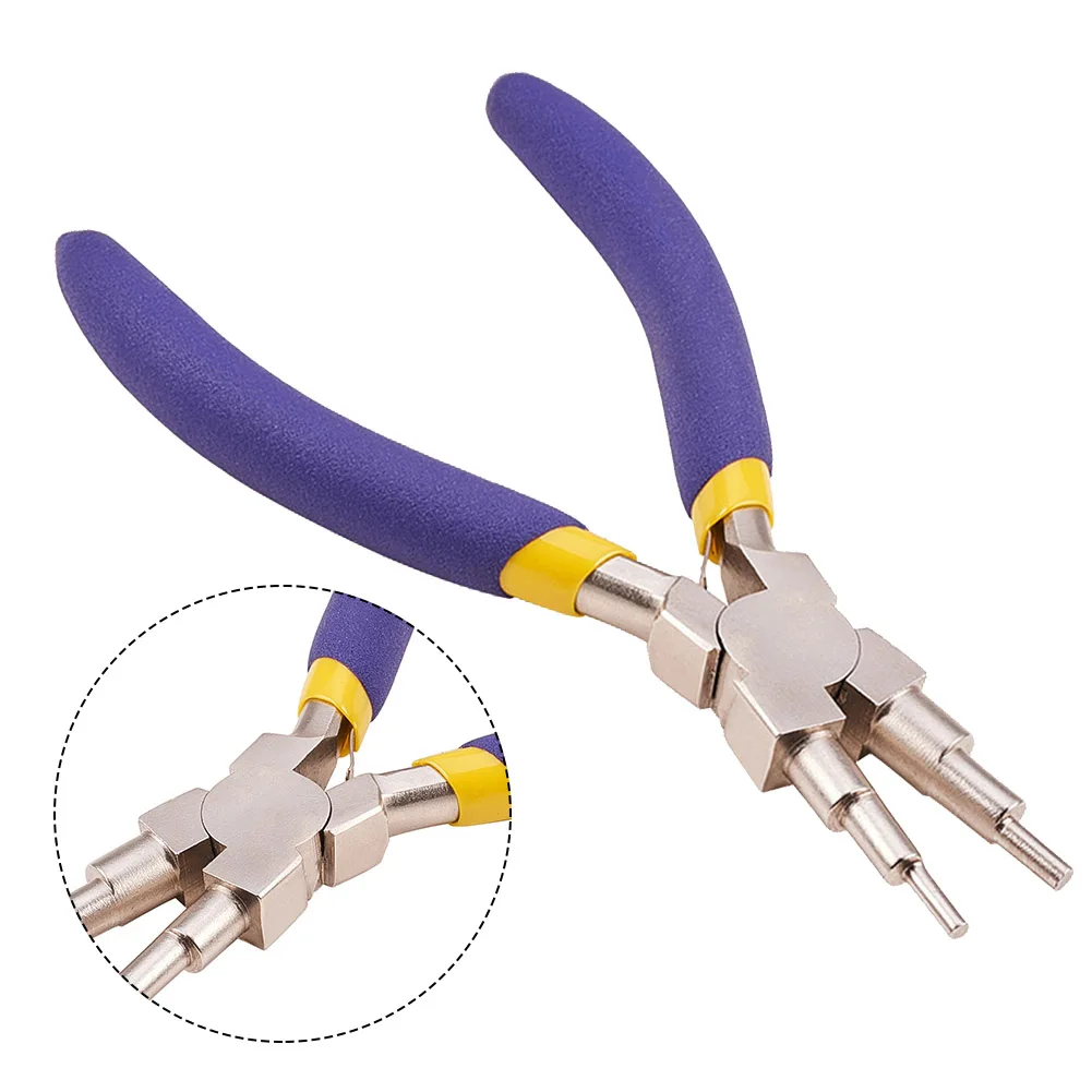 

Rings Bail Making Pliers For 3mm To 10mm Carbon Steel Portable 6 In 1 Handheld Forming Rustproof Jump Jewelry Tool Wire Looper