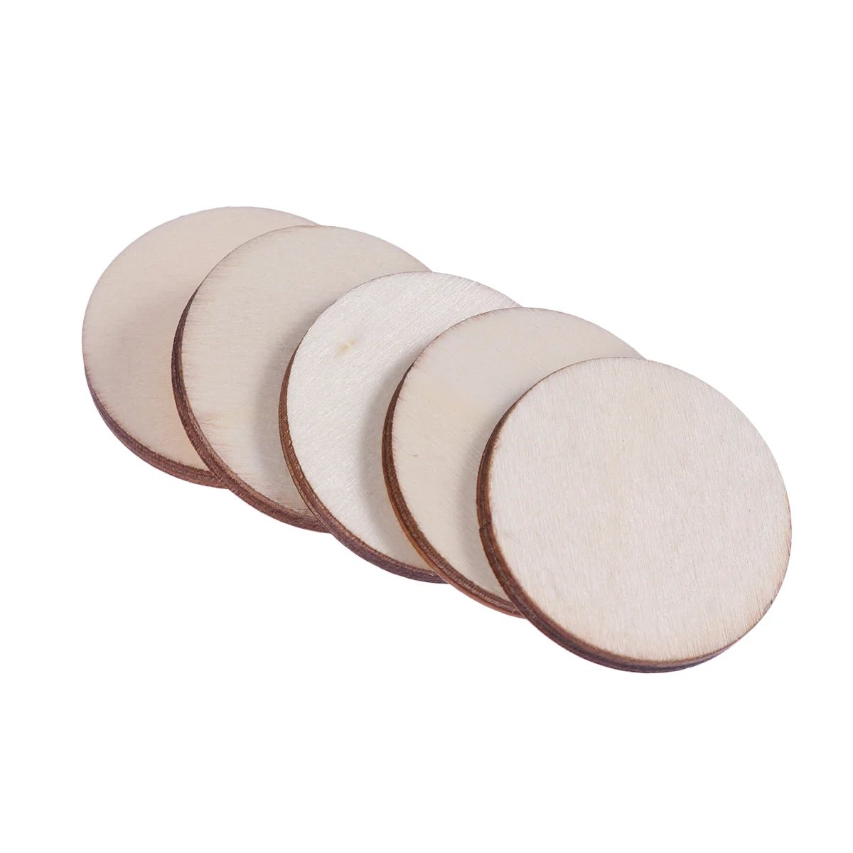 

Wood Wooden Round Pieces Piece Unfinished Craft Circles Blank Crafts Woods Slices Cutout Discs Slice Diy Cutouts Shapes