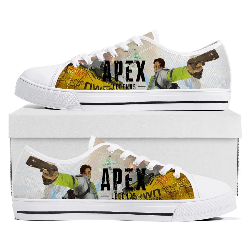 

Hot Cartoon Game Apex Legends Crypto Low Top Sneakers Womens Mens Teenager High Quality Canvas Sneaker Couple Custom Built Shoes