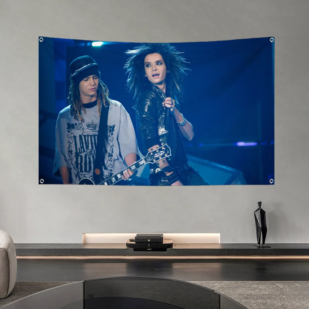 B-Bill K-Kaulitzs T-Toms Band Flag Large Size Shop Art Promotion Advertising Booth Hanging Banners