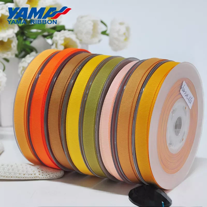 

NEW 25 28 32 38mm 100yards Yellow Gold Wholesale Grosgrain Ribbon for Gift Diy Dress Accessory House Wedding Decoration Ribbons