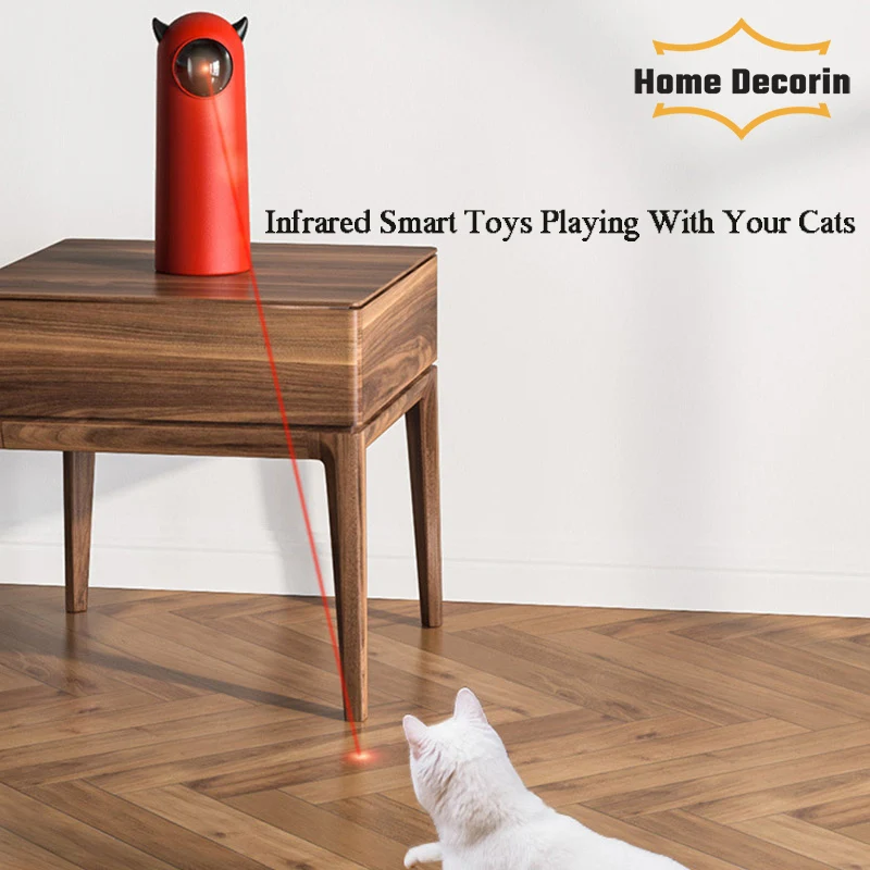 

Automatic Cat Toys Interactive Smart Teasing Pet LED Laser Indoor Cat Toy Accessories Handheld Electronic Pets Toys For Dog