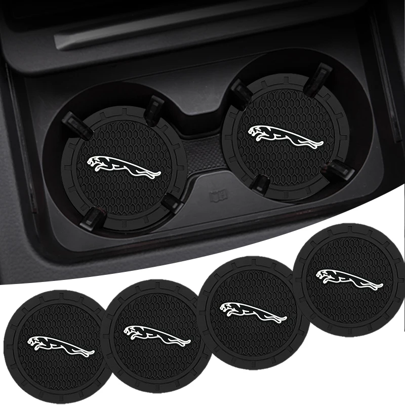 

Car Logo Styling Coasters Non Slip Pad Cup Mat For Jaguar XF XE XJ XJ8 X351 F Pace X Type F Type Necklace Tijera Ropa Llavero
