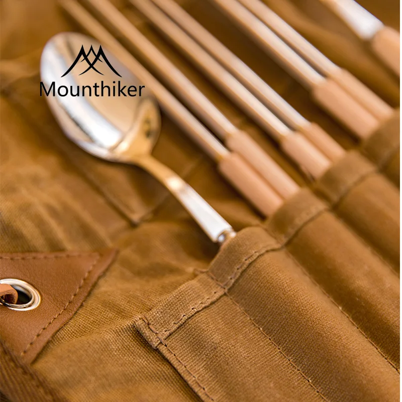 

Mountain Customers Camping Outside Eleven Tableware Picnic Knife and Fork Spoon Chopsticks Storage Package Set Picnic.