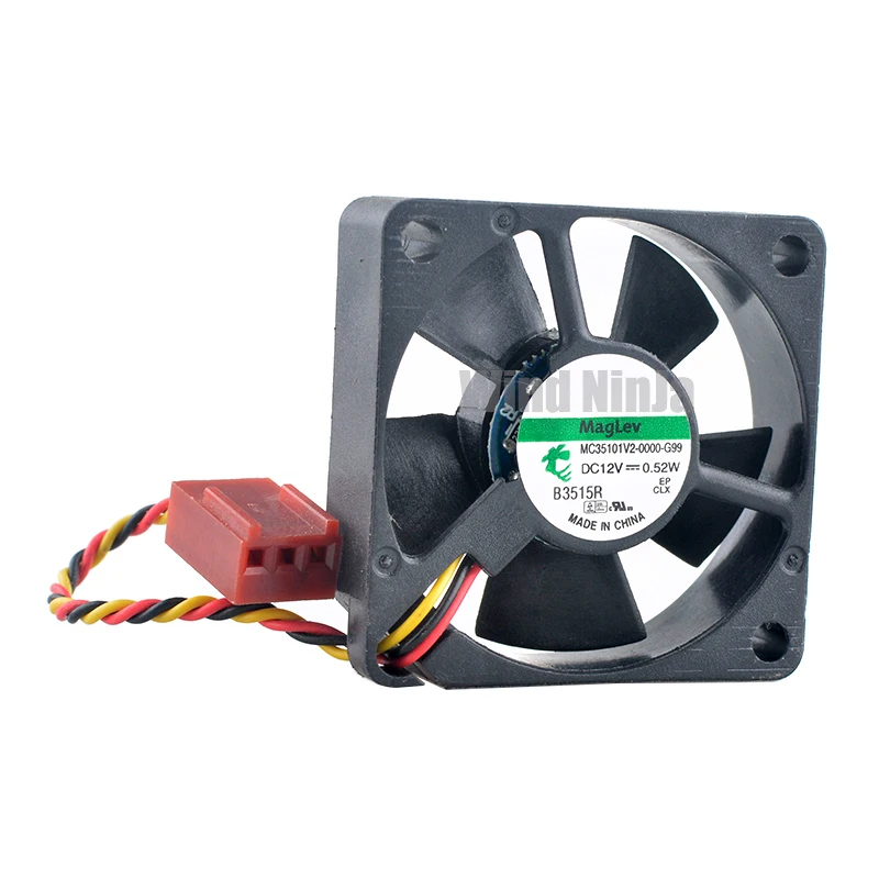 MC35101V2-0000-G99 3 5 см 35 мм вентилятор 35x35x10 DC12V 0 52 Вт 3-контактный тихий микровентилятор