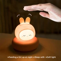 childrens night light bear rabbit baby nightlight cute for home bedroom kid usb cartoon led lamp christmas gift