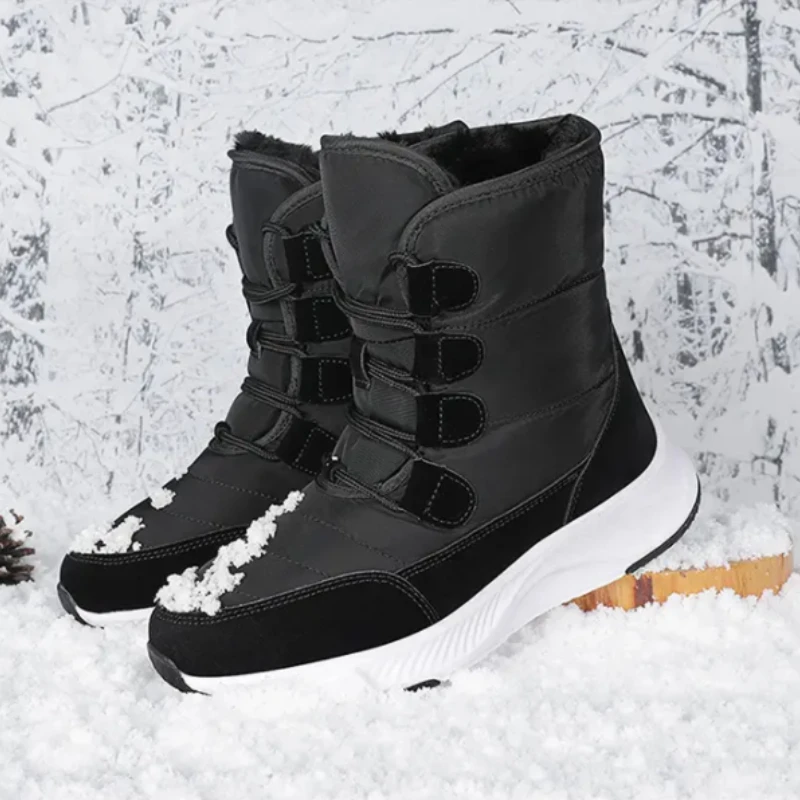 2022 Boots Women New High Quality Microfiber Soft Rubber Womens Designer Boots Short Plush Combat Boots for Women