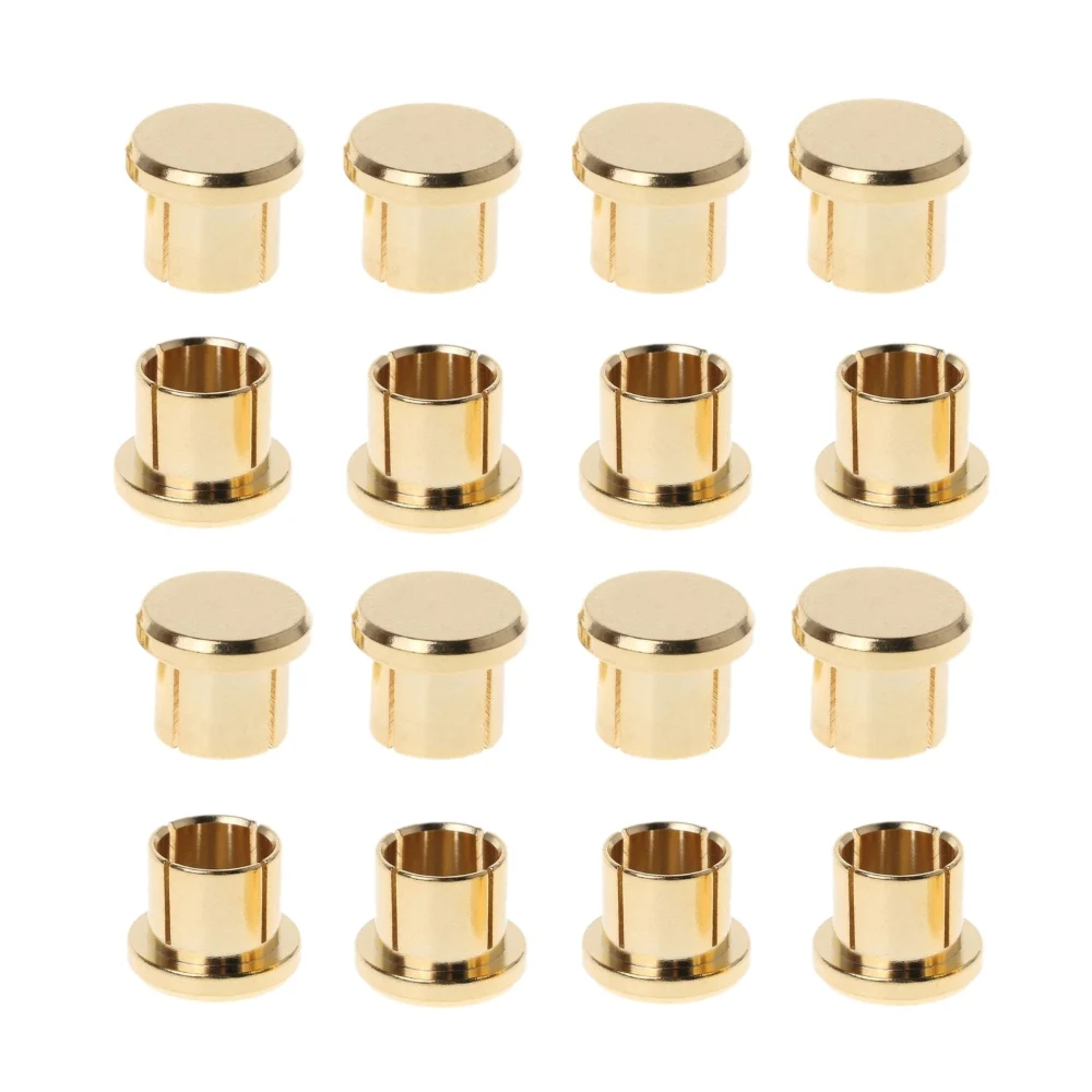 

Gold Plated Rhodium RCA protection Cap Plug Short-Circuit Socket Phono Connector Shielding jack socket protect cover caps 16pcs