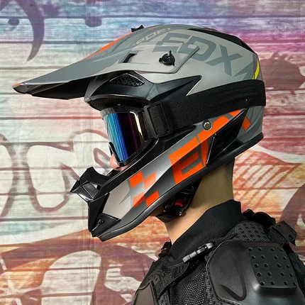 bike downhill DOT approved For Adults Professional Motorcycle Helmet  Chopper Biker off-road Motorbike Helm full  Face
