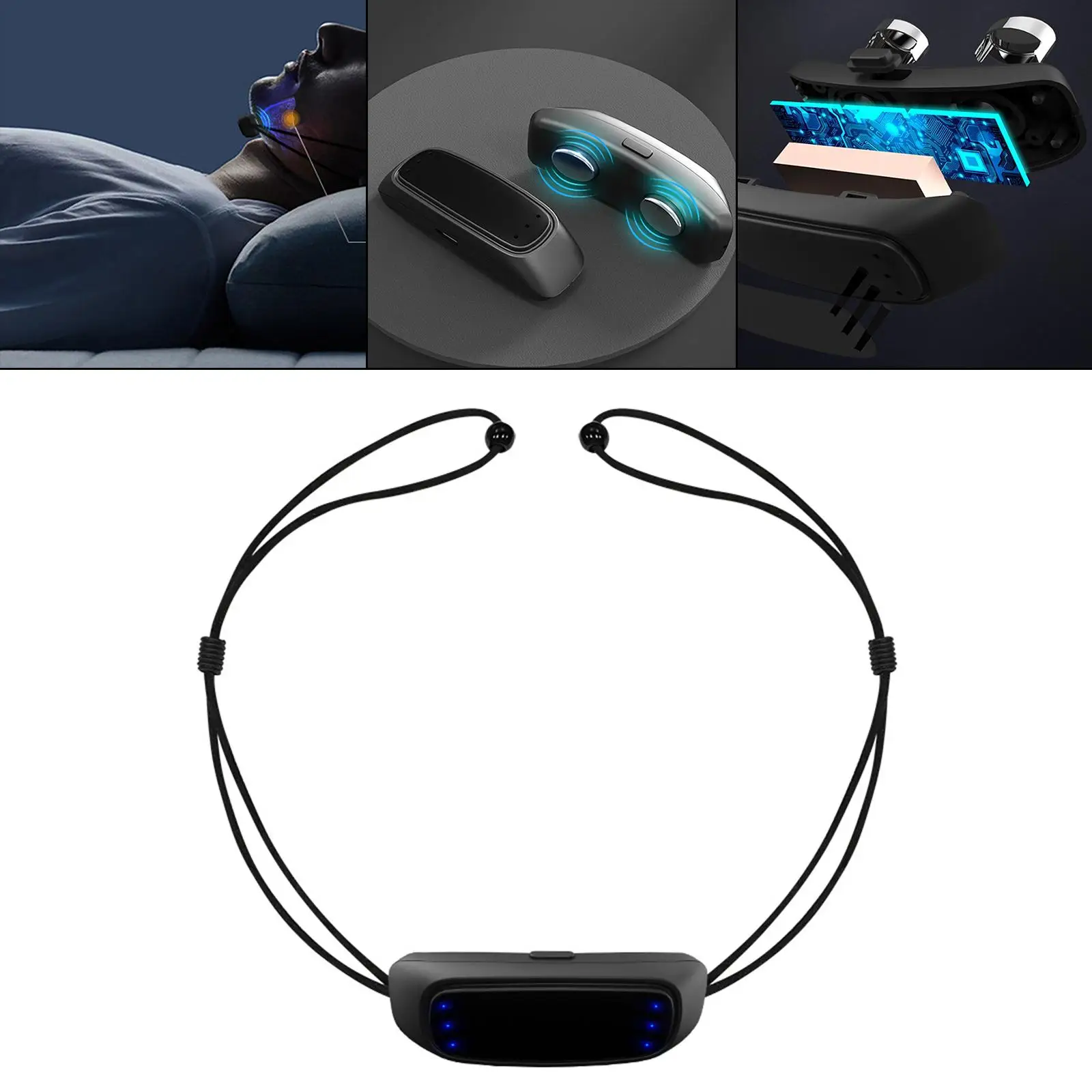 

Electric Anti Snoring Device Comfortable Wear Rechargeable for Adult Elderly