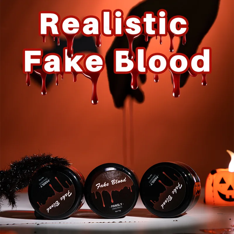 

2/4/6Pcs DIY Fake Blood for Body Face Painting Makeup Scary Halloween Stage Prank Theatrical Vampires Funny Horror Party Props