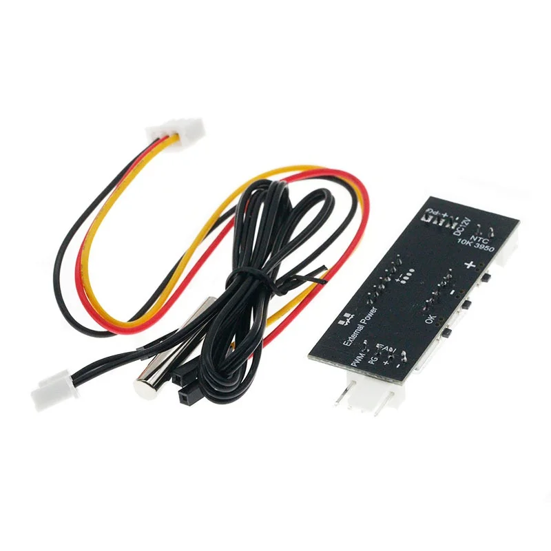 Фото Контроллер температуры и скорости вентилятора DC 12V 4-проводной PWM с цифровым дисплеем, поддержка управления вентилятором 3А (вкл/выкл) №2