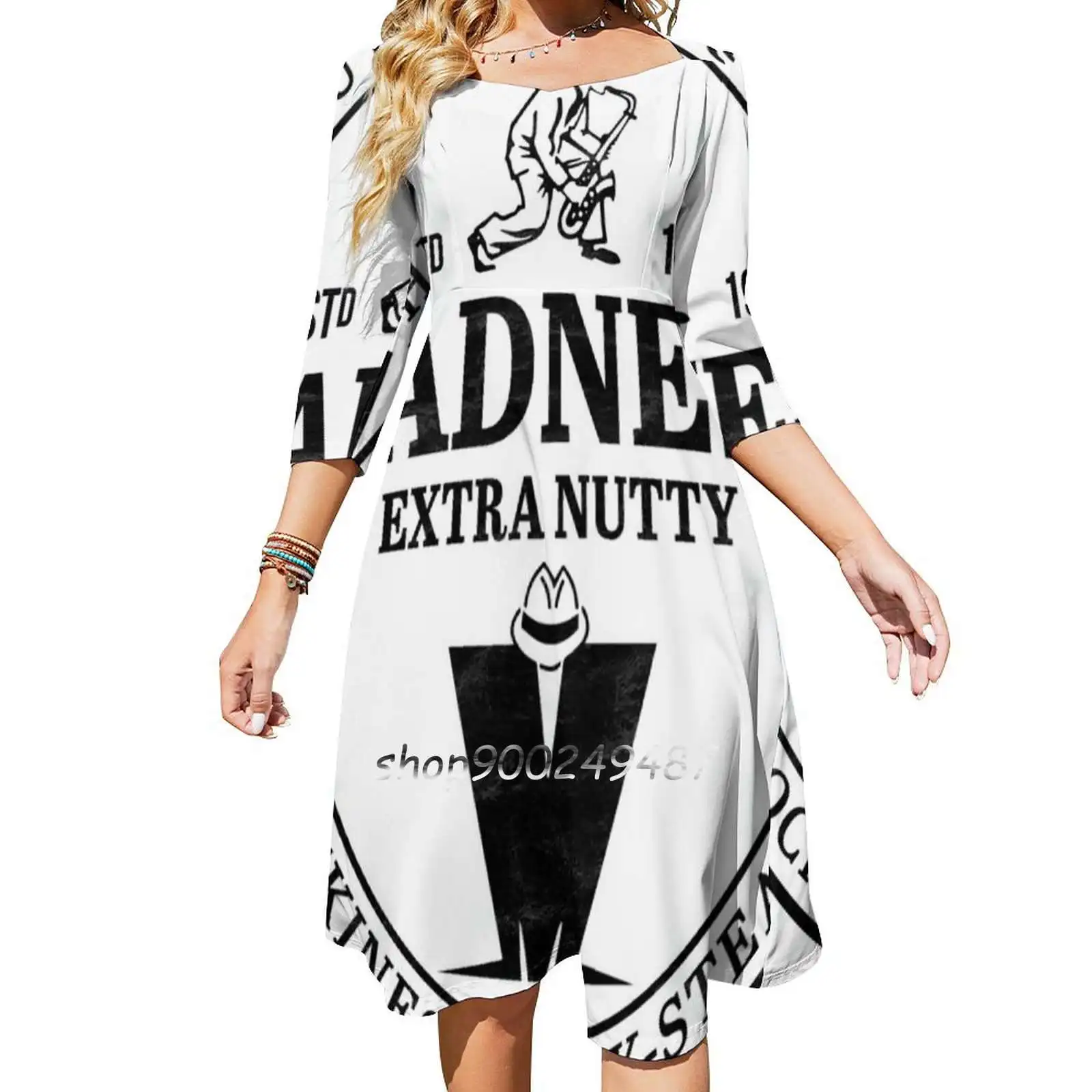 Madness Extra Nutty Evening Party Dresses Midi Sexy Dress Female Sweet One Piece Dress Korean Lambretta Scooter Scooterist