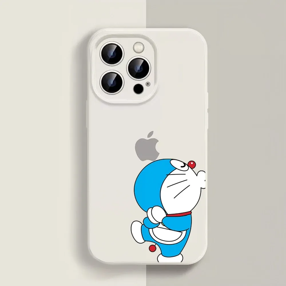 Милый мультяшный D-Doraemon чехол для телефона Iphone 11 13 14 Pro Max X Xr Xs Se2020 12mini белый
