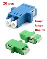 20pcs fiber optic connector adapter lcapc lcupc sm flange single mode duplex coupler