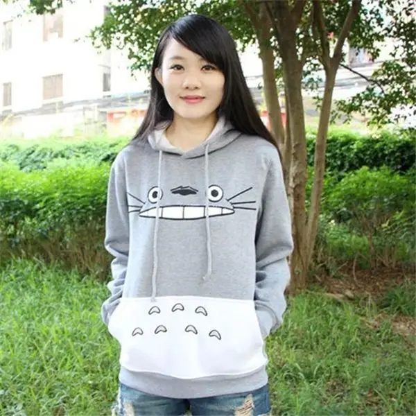 Ghibli Totoro hoodies sweatshirts kawaii clothes anime hoodie zip up hoodie women clothing streetwear women hoodies women