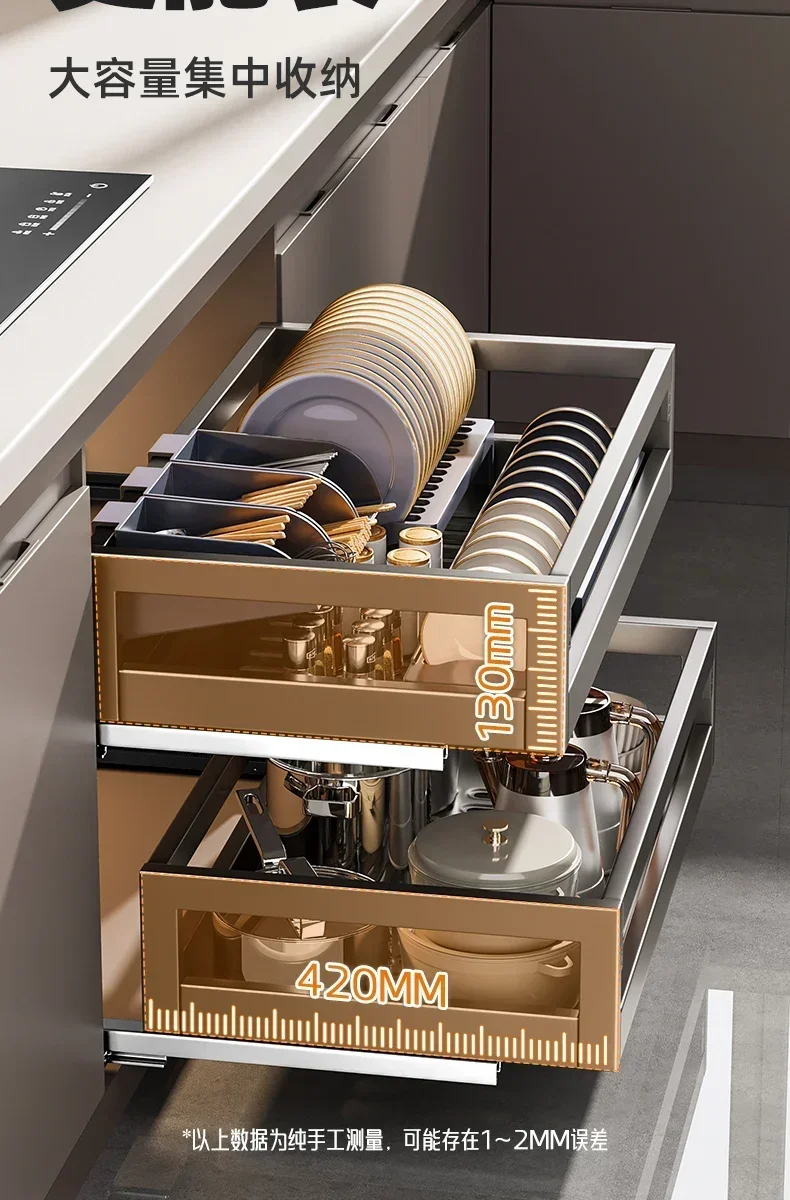 Корзина Ermo кухонный шкаф двухслойный ящик из нержавеющей стали полка для чаши