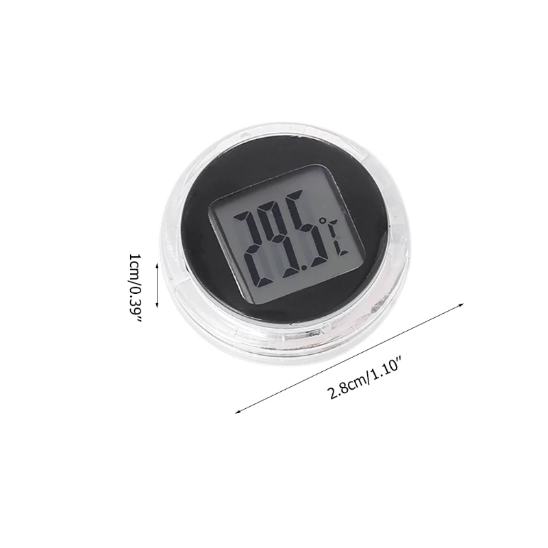

Durable Digital Thermometer Clock Motorcycle Meter Waterproof Motorbike Interior Watches Instrument Accessories 367D