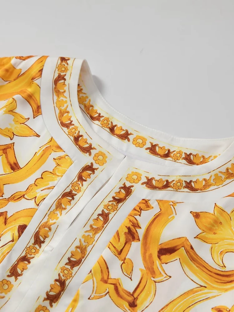 Женское длинное платье с расклешенным рукавом AELESEEN свободное Повседневное