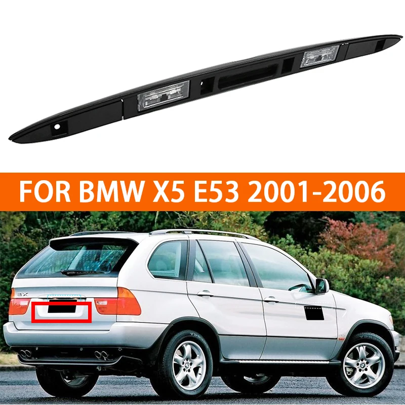 

Tailgate handle Touring Boot Trunk Lid Rear Handle Grip For BMW X5 E53 2001-2006 Grip With Key Button 51137170676