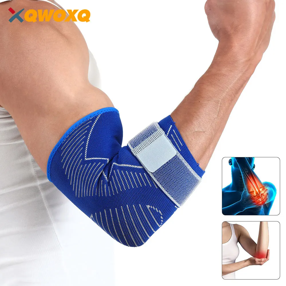 

1PCS Sports Elbow Brace Compression Sleeve, Arm Support Sleeves Forearm Pain Relief Pads for Tendonitis, Arthritis, Workout, Gym