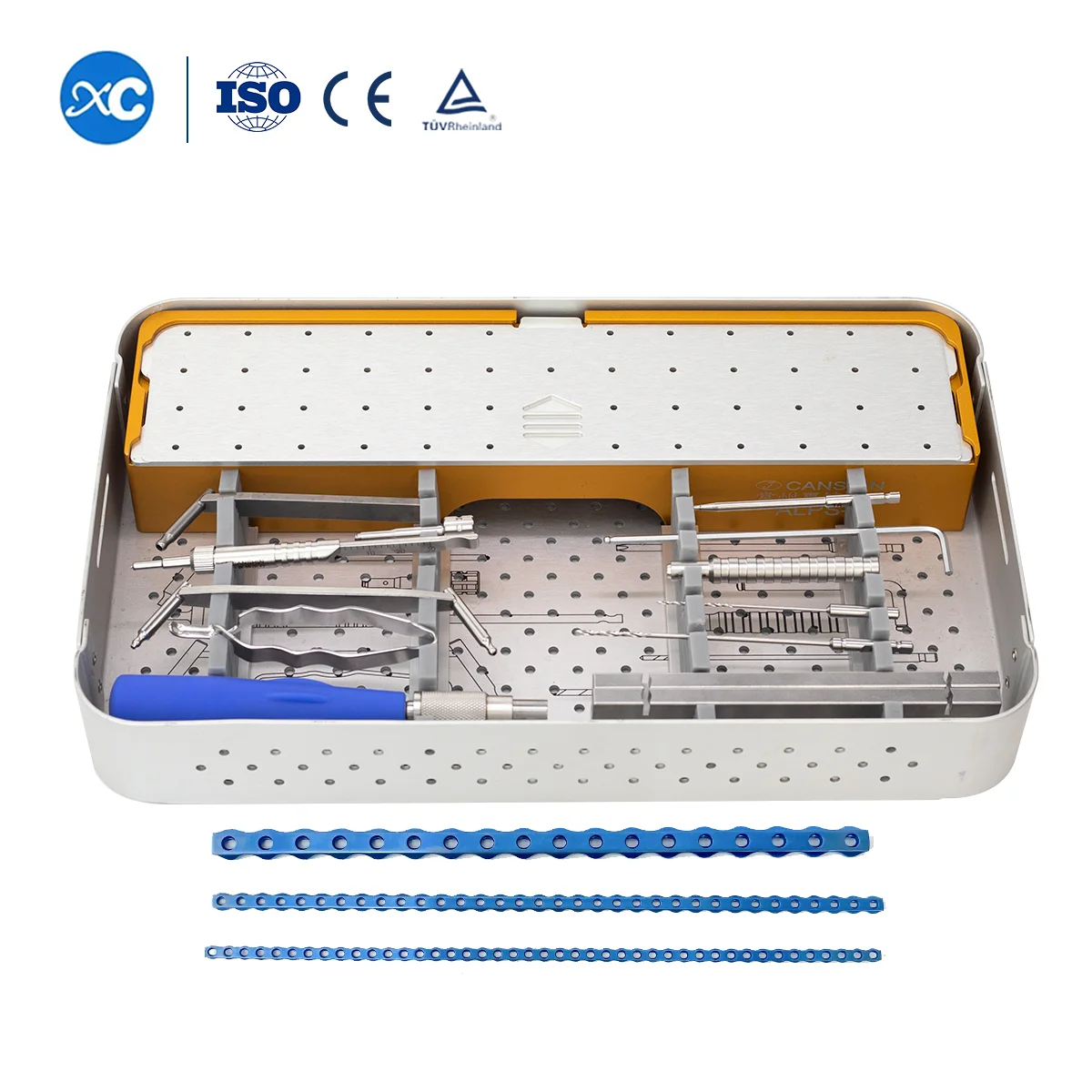 

Veterinary Locking Plate Kit Set 1.6/2.4/3.2/4.0mm ALPS Veterinary Orthopedic Surgical Mini and Micro Sets