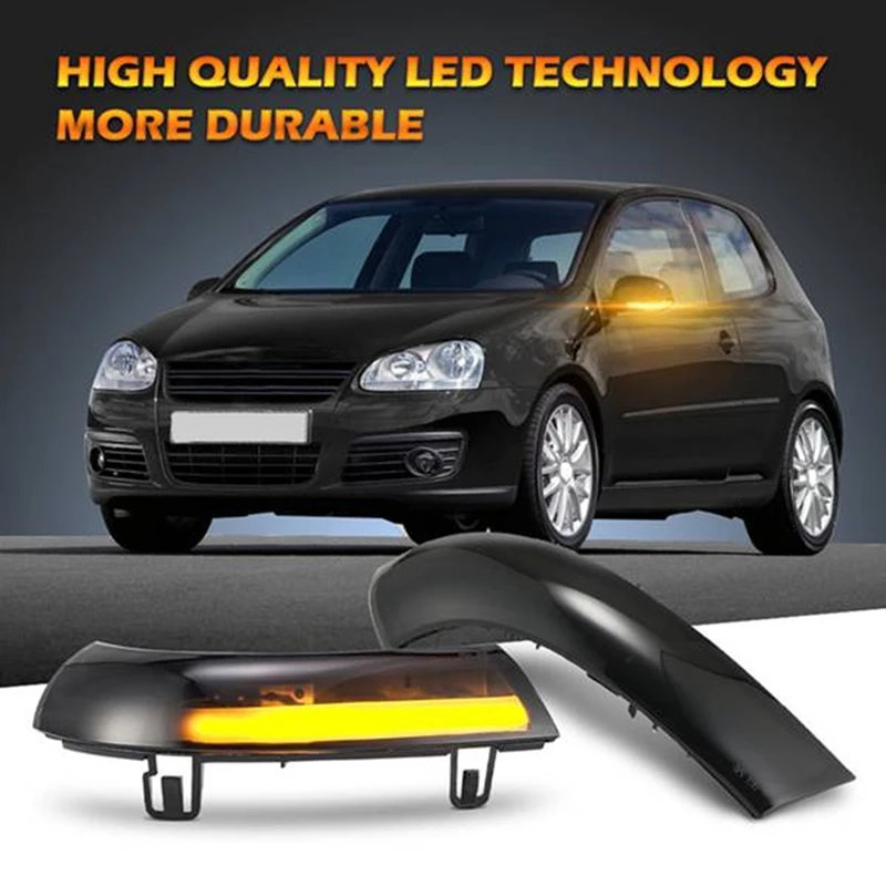 

Water Blink Dynamic Flowing Side Mirror LED Turn Signal Light For Passat Jetta MK5 Golf Sharan