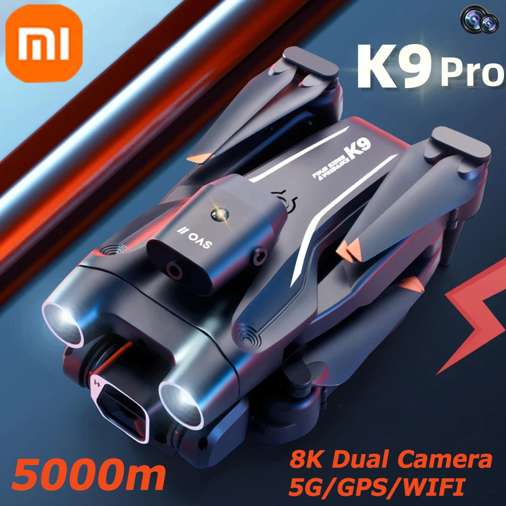 Дрон Xiaomi MIJIA K9 Pro 8K профессиональный, Аэрофотосъемка, беспилотник, GPS, обход препятствий, функция следования за одной кнопкой