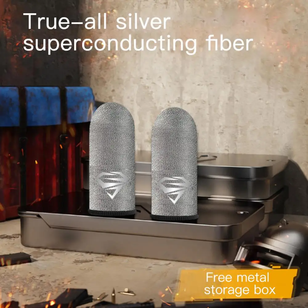 

Sensitive Sweatproof Touch Screen Fingertip Cover Gloves Breathable Mobile Game Fingertip Gloves Non-slip Finger Cots For Gamer