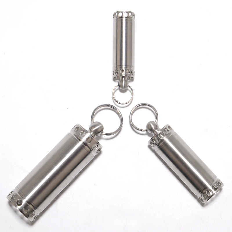 Мини-контейнер для таблеток из нержавеющей стали герметичный водонепроницаемый