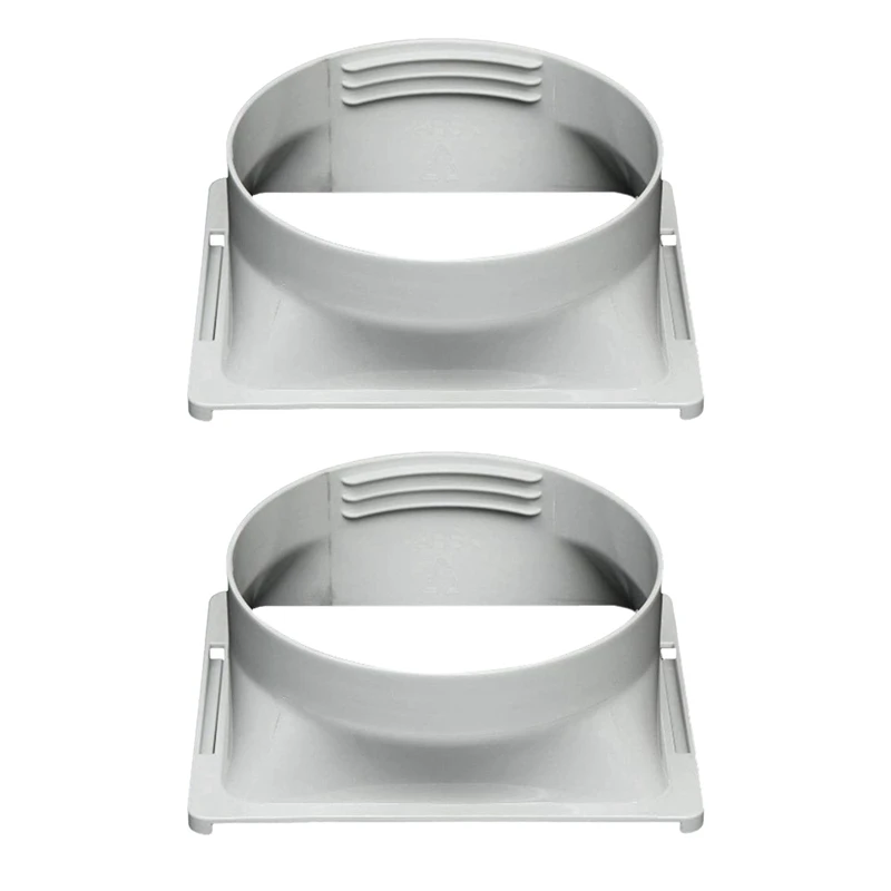 

2X Air Conditioner Exhaust Hose Interface, Portable Home Mobile Air Conditioner Body Fitting Connector, Square 15Cm