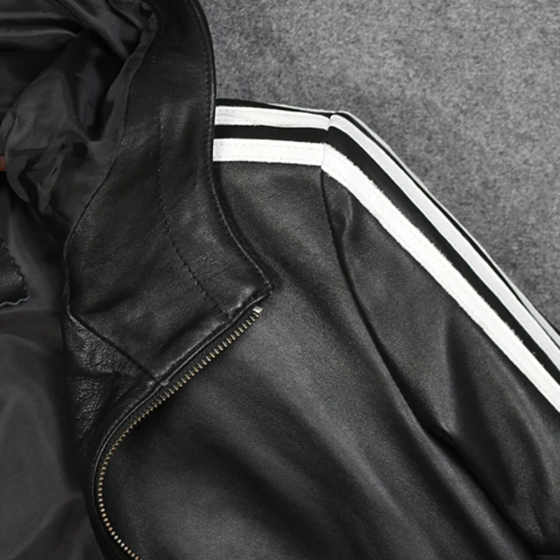 Красивые мужские пальто из овчины кожаные куртки индивидуальная мужская куртка