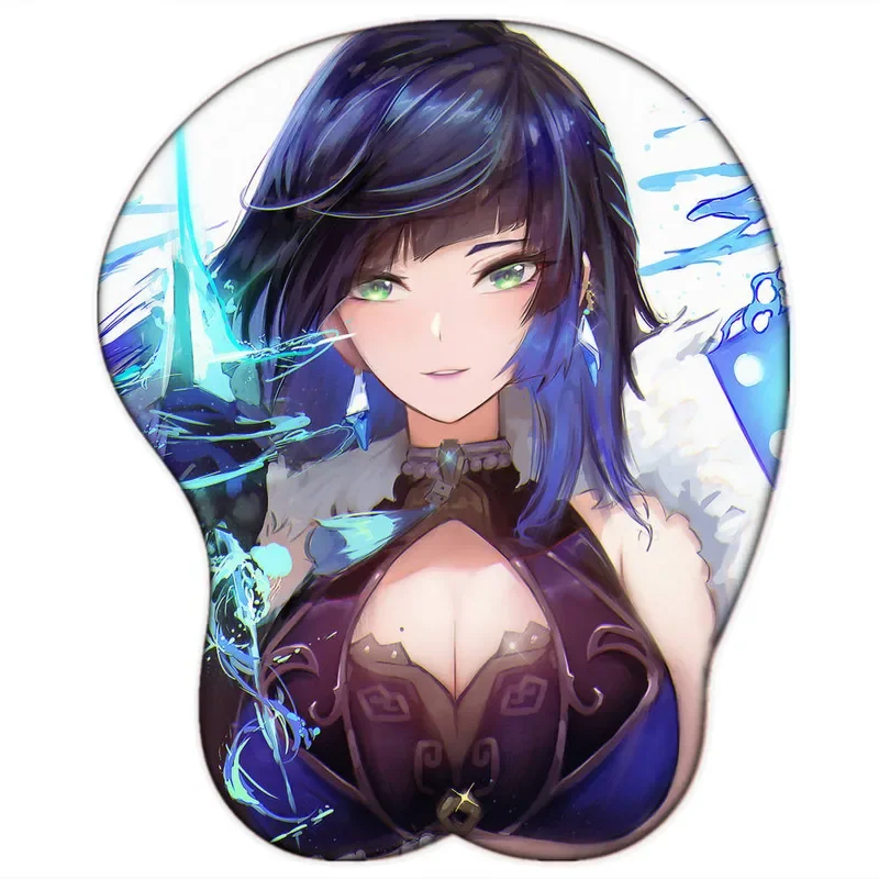 Геймерский коврик для мыши Genshin impact с милым мангой Yanan kawaii аниме сексуальный