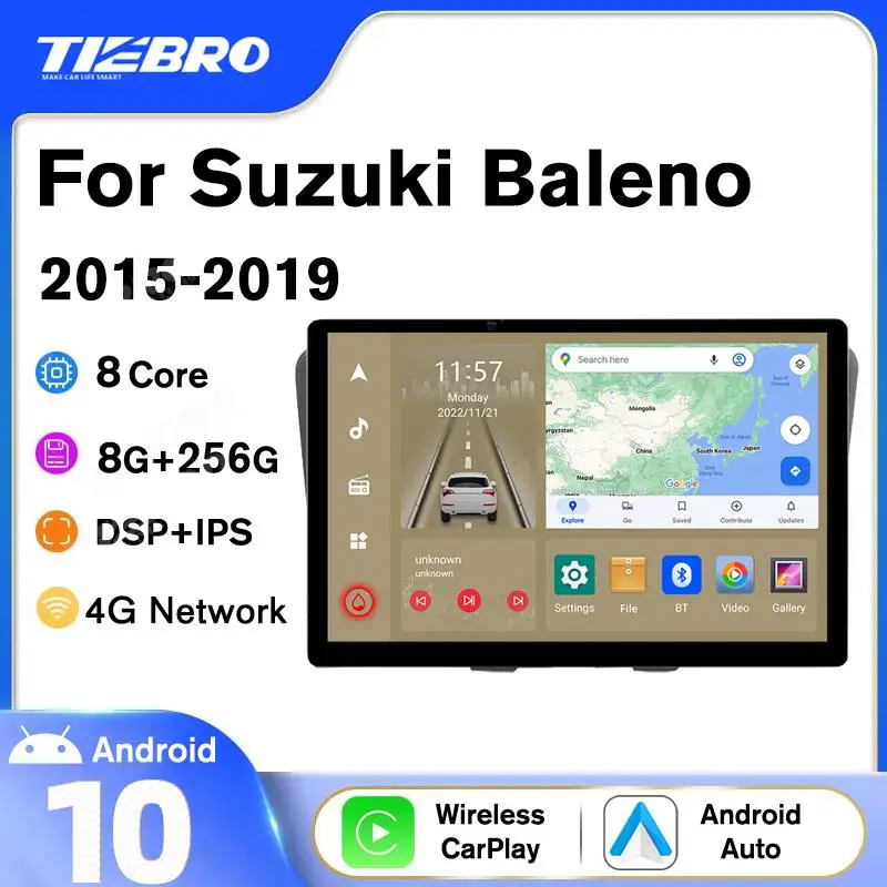 

Carplay 13 дюймовый автомобильный радиоприемник для Suzuki Baleno 2015-2019 GPS-навигация 1920*1200P автомобильный стерео мультимедийный плеер Android 2K экран