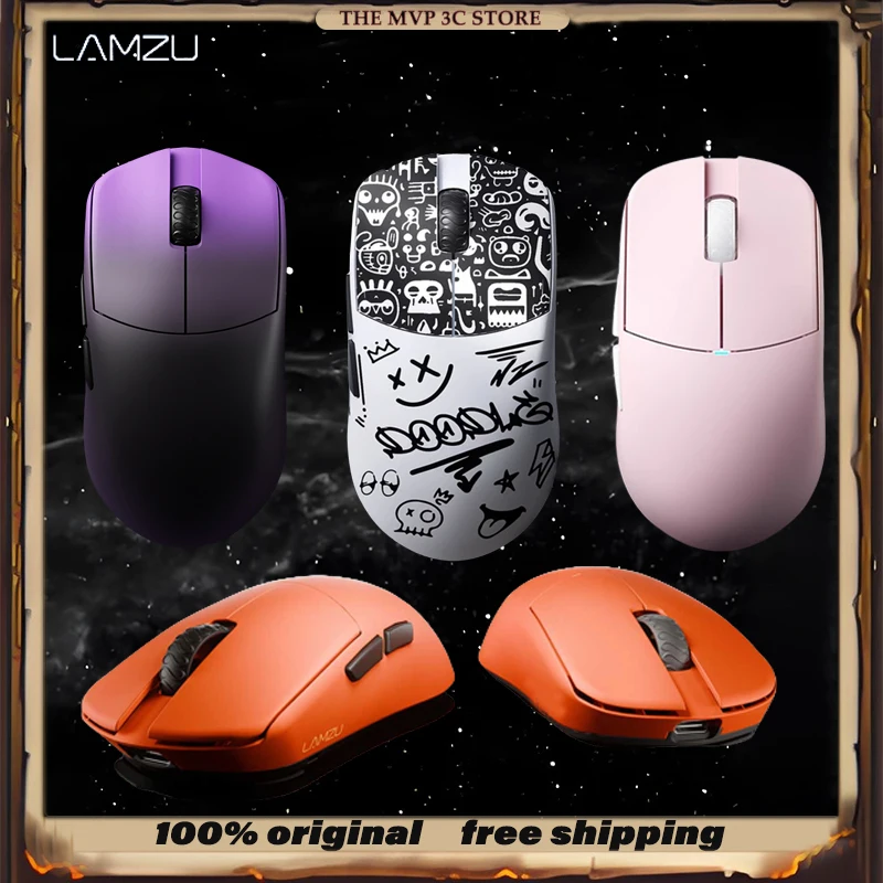 Игровая мышь Lamzu MAYA серии Atlantis Mini X легкая беспроводная игровая PAW3950 эргономичная
