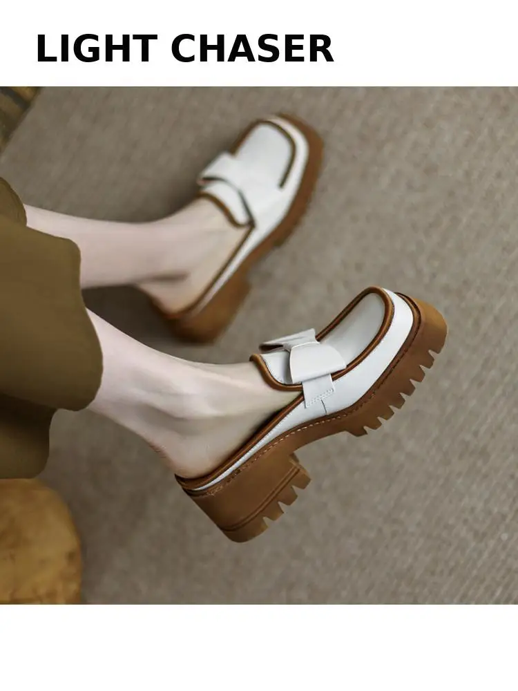 

2022 Spring And Summer Square Head Bow Toe Half Slippers Women's Thick Bottom Outer Wear Sandals And Slippers Muller Shoes