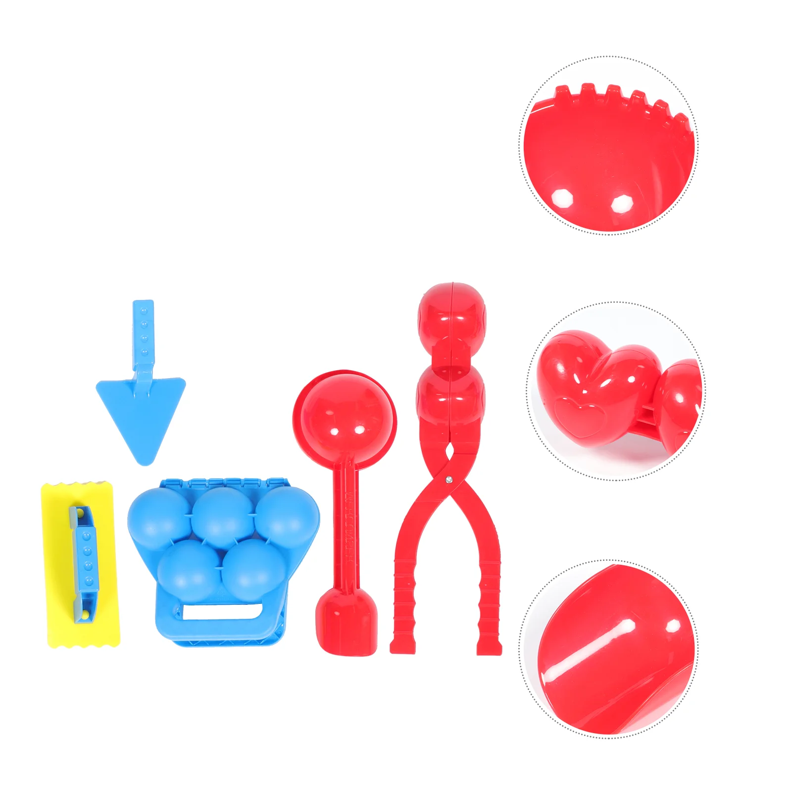 

5 Pcs Lightweight Portable Durable Practical Snowball Making Clip Snowball Maker for Children
