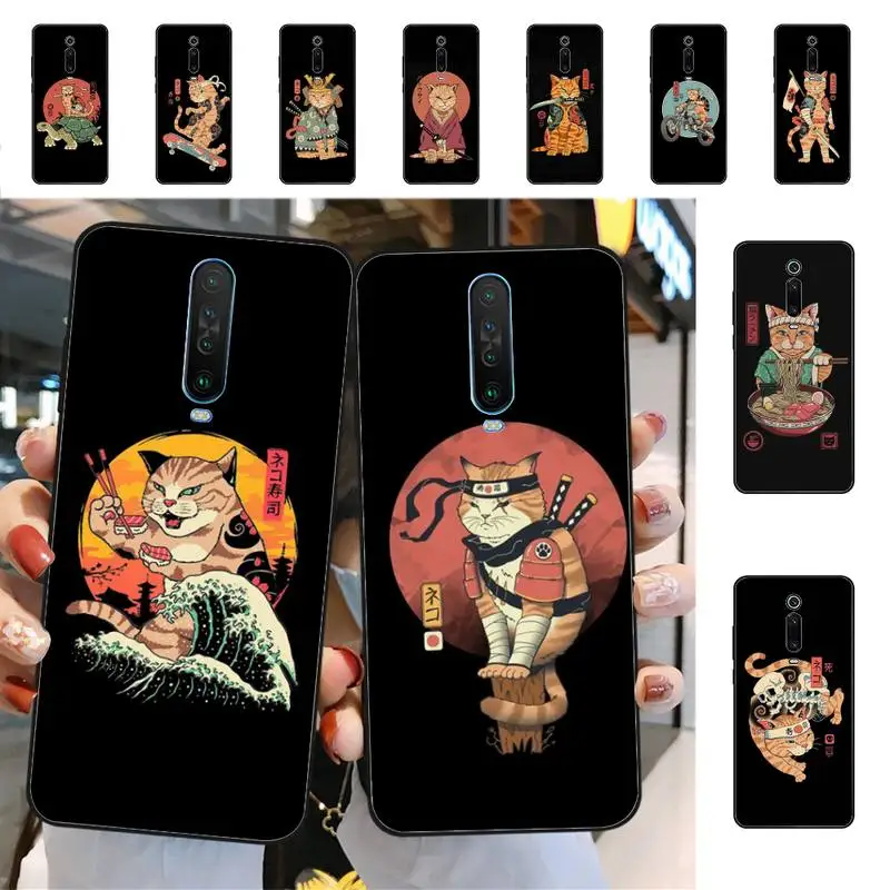 

Japanese Cat Phone Case for Redmi 5 6 7 8 9 A 5plus K20 4X 6 cover