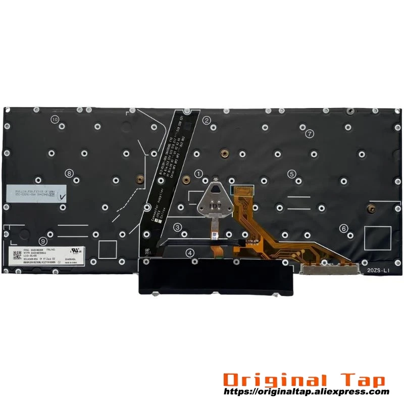 SI Словенская клавиатура с подсветкой для Lenovo Thinkpad X1 Nano Gen 1 SN20X82258 SN20X82294